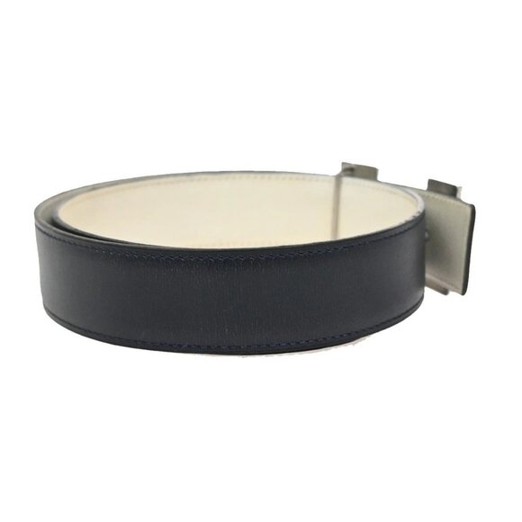 HERMES H Logo Constance Reversible Buckle Belt Leather main image 6